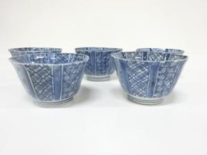 古伊万里　染付　向付　5客